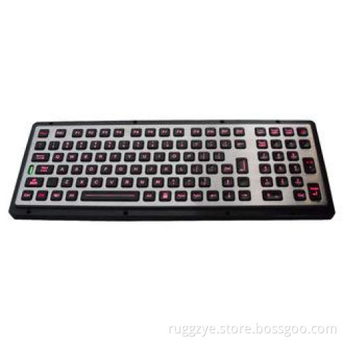 Small IP65 dustproof and waterproof panel mount keyboard wi